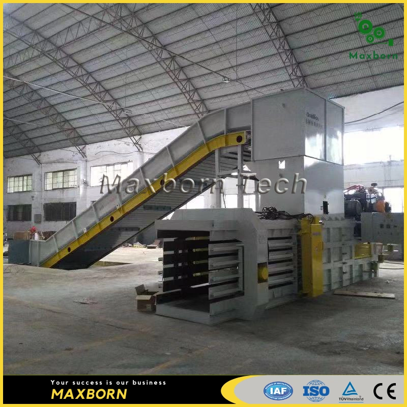 Automatic Hydraulic Horizontal Waste Paper Baler Machine Equipped with Auto Tying System