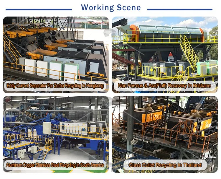 Non-Ferrous and Aluminium Copper Brass NF-Alloys Recycling From Crushed End of Live (ELV) Vehicles Car Fluff