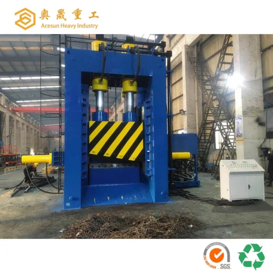 Chine ferraille industrielle fer acier aluminium barres d'armature ronde carrée plaque d'acier guillotine portique cisaillement coupe recyclage cisaillement fabricant