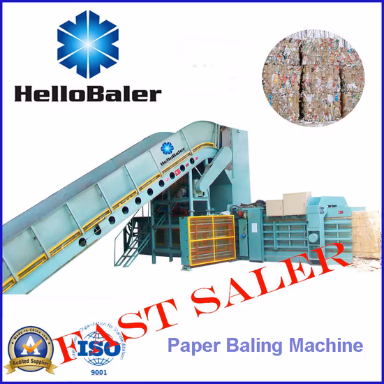 Presse à balles de papier pour la mise en balles automatique déchets de papier carton plastique métal pneu recyclage des déchets
