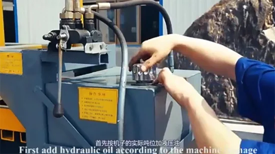 Machine de mise en balles de pneus usés approuvée CE / Presse à balles en plastique pour bouteilles en carton